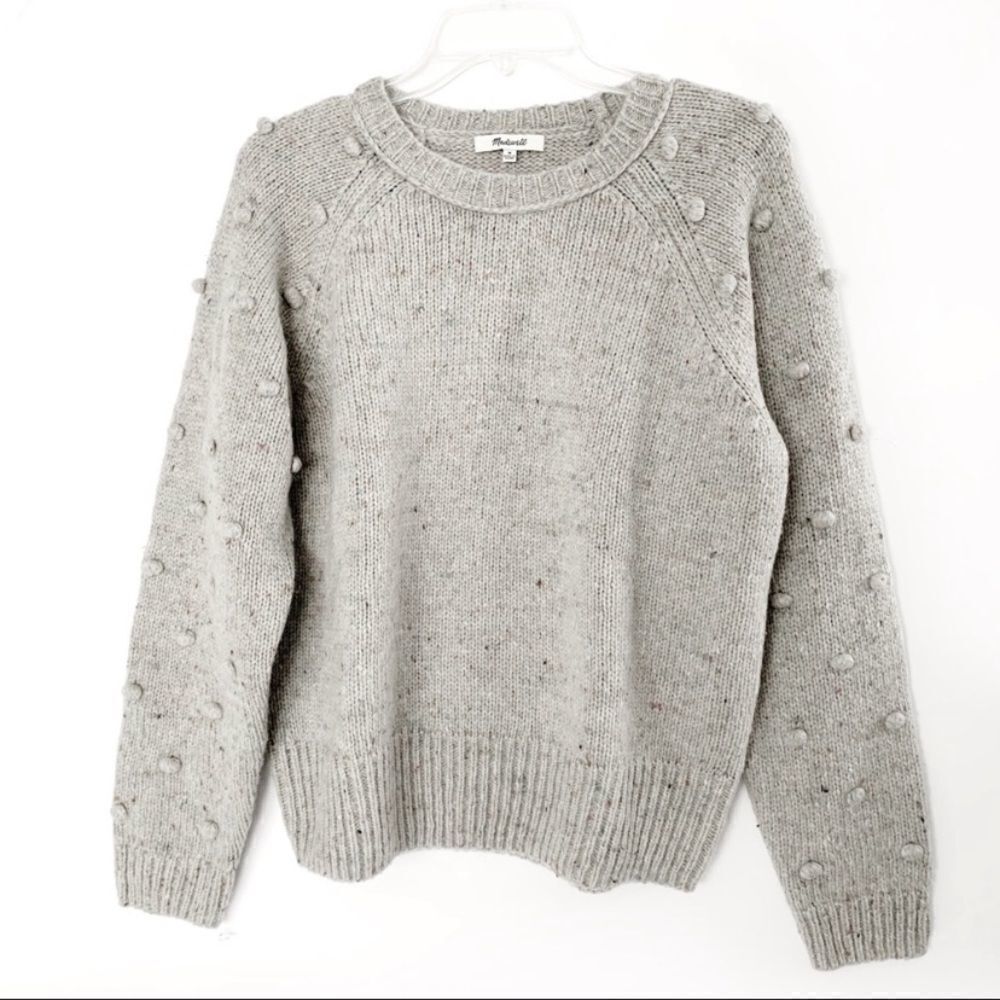 MADEWELL Janey Bobble Sleeve Pullover Sweater! - Picture 9 of 9